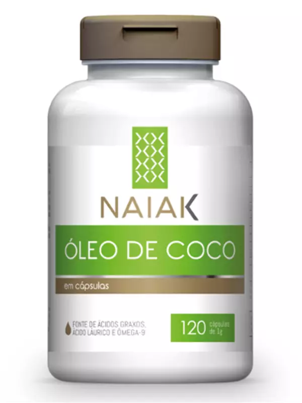 Óleo de Coco 1,2g 120 Cápsulas