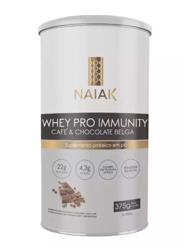 NAIAK WHEY PRO IMUNITY CAFÉ & CHOCOLATE BELGA 375G